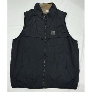 Canyon River Blues Vest Mens XL Black Hiking Outdoors Full Zip Fleece Lined